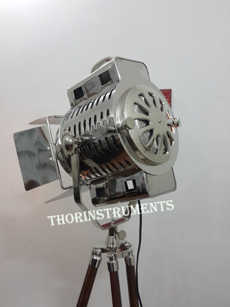 Vintage Theater Studio Steel Spot Search Light Floor Lamp